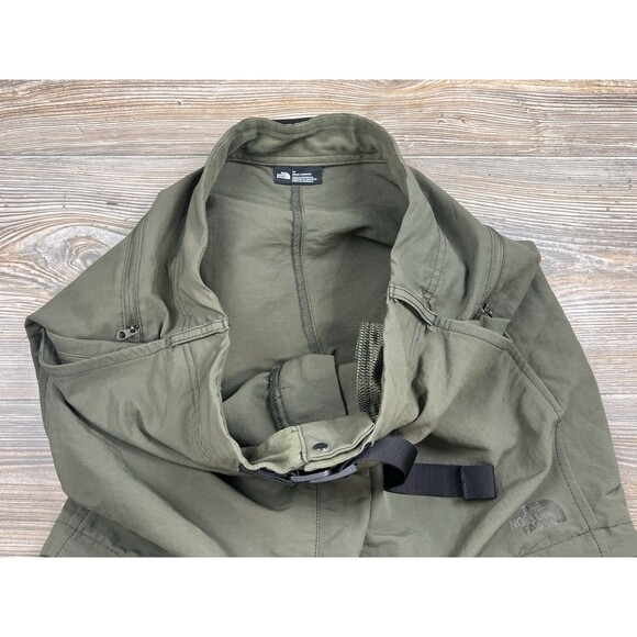 The North Face Convertible Pants/Shorts Mens 32 Green Nylon Ripstop Hiking Camp - Picture 13 of 16